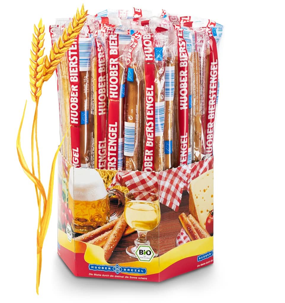 HUOBER Bierstengel, Bio Thekendisplay mit 50 einzeln verpackten Bierstengeln, 750g - Image 3