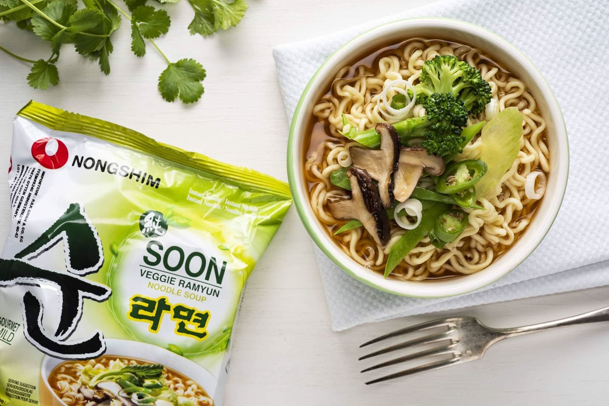 NongShim Instantnudeln Soon Veggie Ramyun mild 20x112g - Image 3