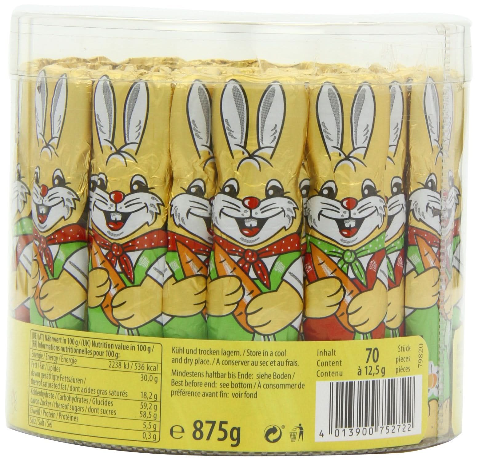 Riegelein Massiv-Osterhasen 70x12,5g - Image 3