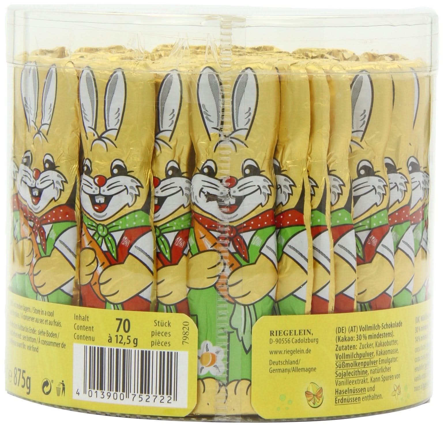 Riegelein Massiv-Osterhasen 70x12,5g - Image 4