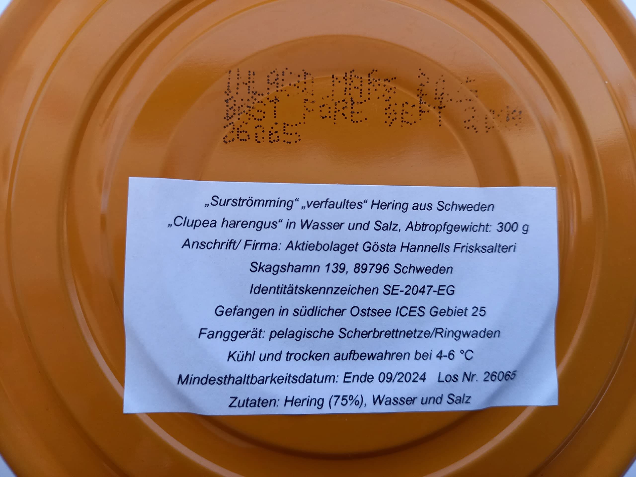 Surströmming Röda Ulven 300g Dose (fermentierte Heringe) - 400g/300g Fisch - Image 3