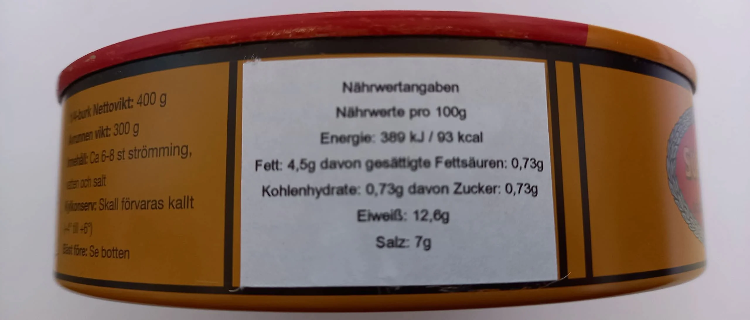 Surströmming Röda Ulven 300g Dose (fermentierte Heringe) - 400g/300g Fisch - Image 4