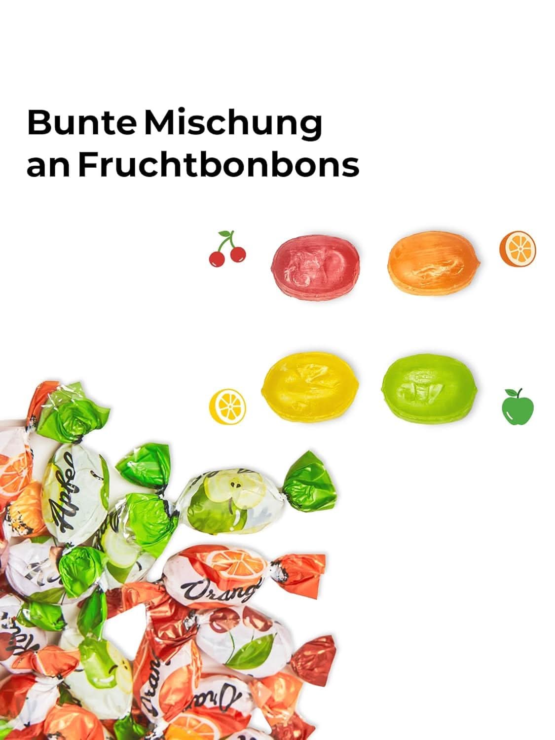 vontek 10 kg Bonbons Großpackung – 1800 Bonbons einzeln verpackt - Image 3